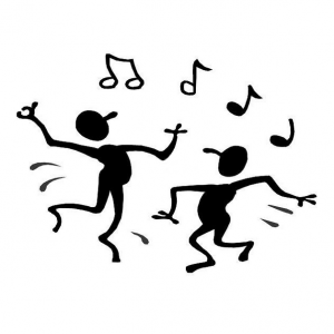 Illustration of people singing