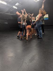 photo of students rehearsing