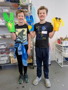 image of students with projects