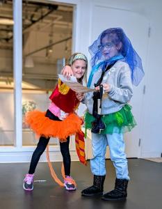 photo of children in an acting class