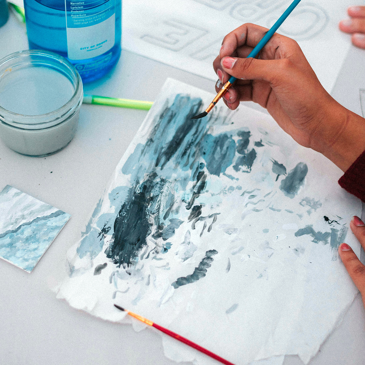 Photo of Youth Students Painting