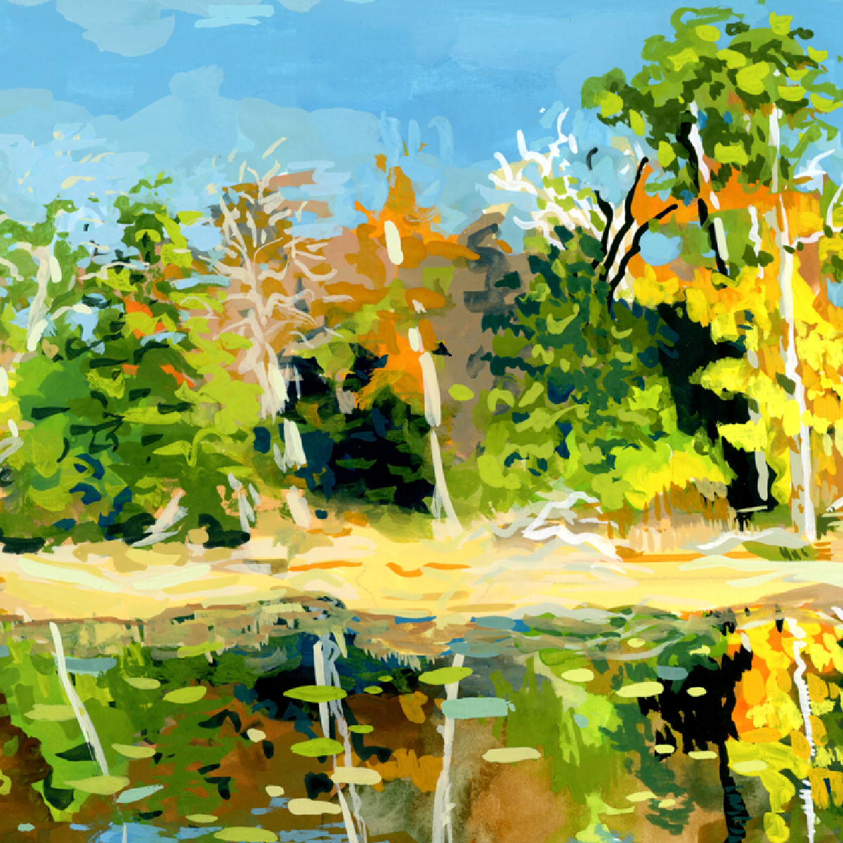 Landscape Painting by Boriana Kantcheva