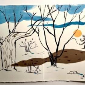 drawing of a nature scene