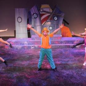 photo of youth performers dancing