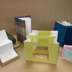 photo of some bookmaking projects