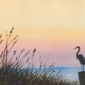 Watercolor painting by Paul Alie