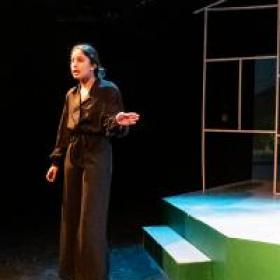 image of an actor performing a monologue